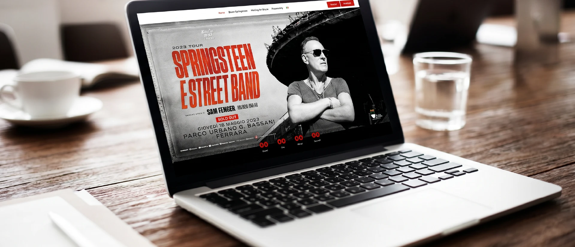 Bruce Springsteen immagine centrale portfolio